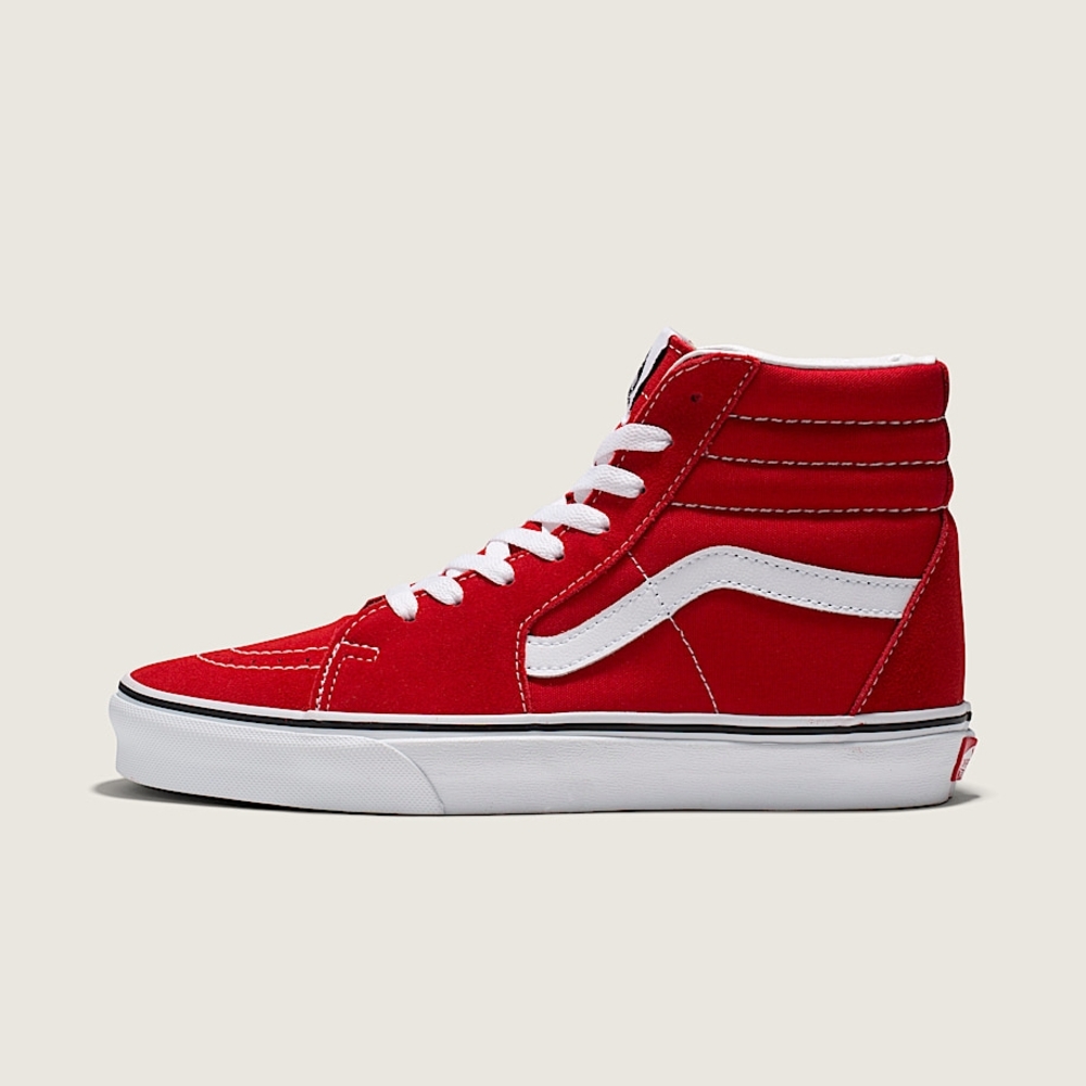 🎉HP🎉 Unisex Vans Red and White Sk8-Hi Shoe